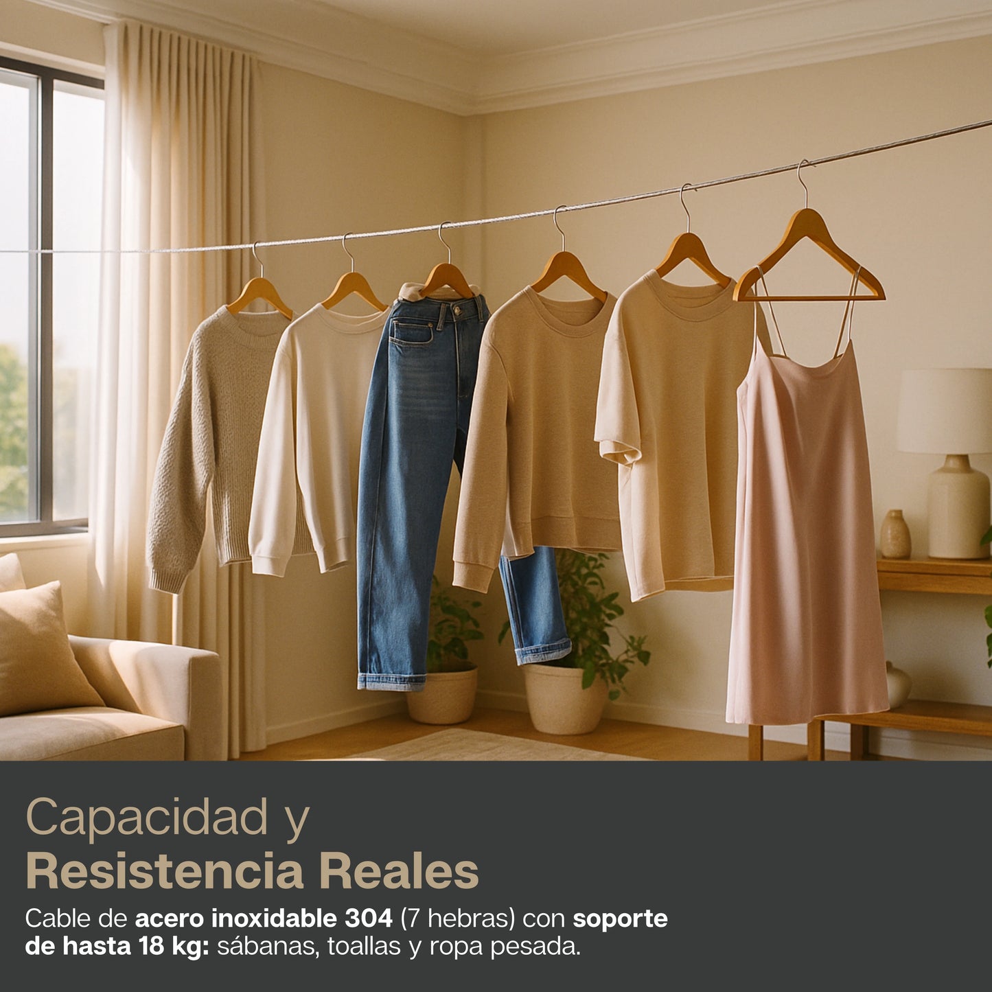 TendLock | Tendedero Retráctil 4M Premium