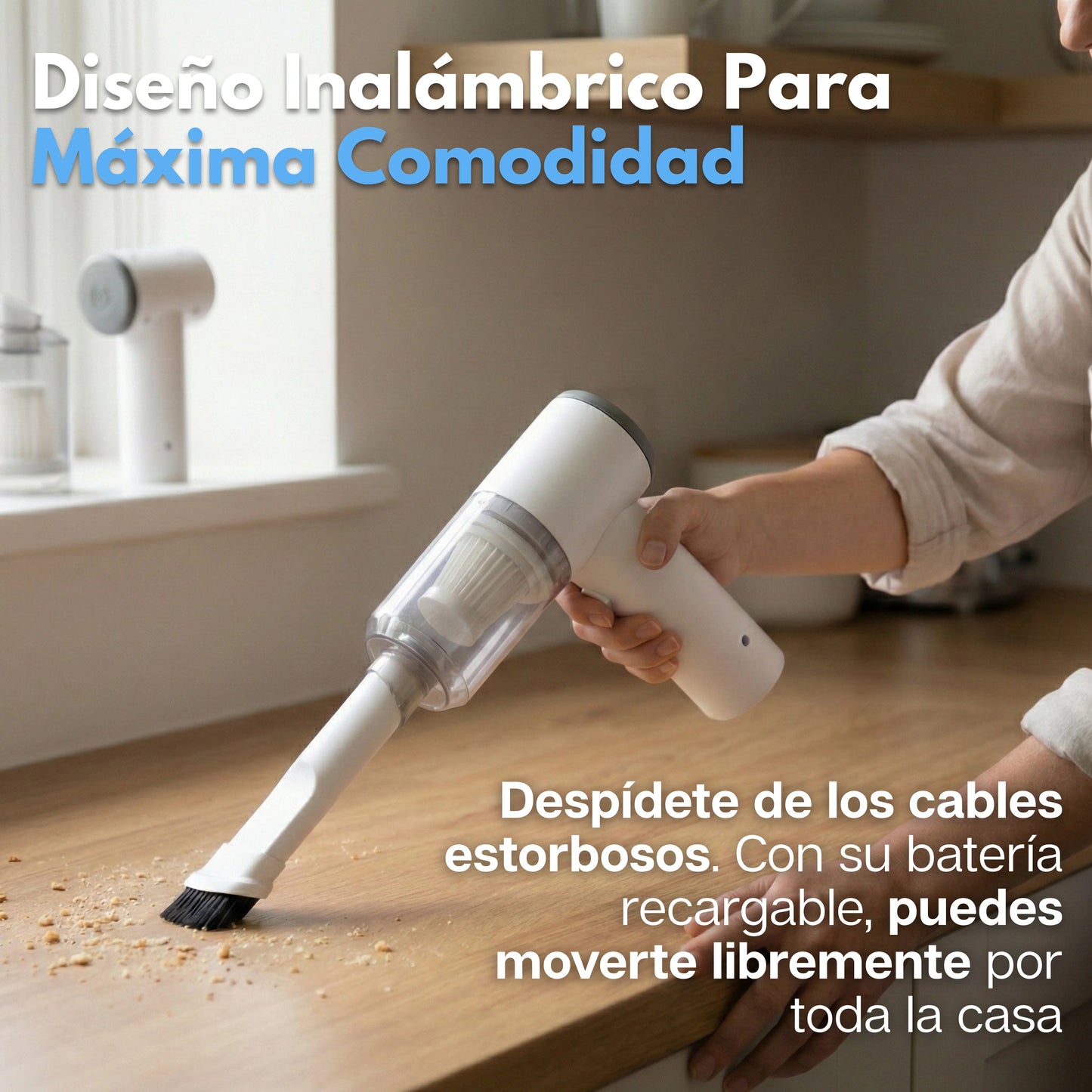 DustJet Pro | Aspiradora Portátil Multiuso Desmontable