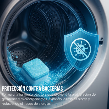 Cleava | Pastillas Limpieza Profunda Para Lavadora x 12