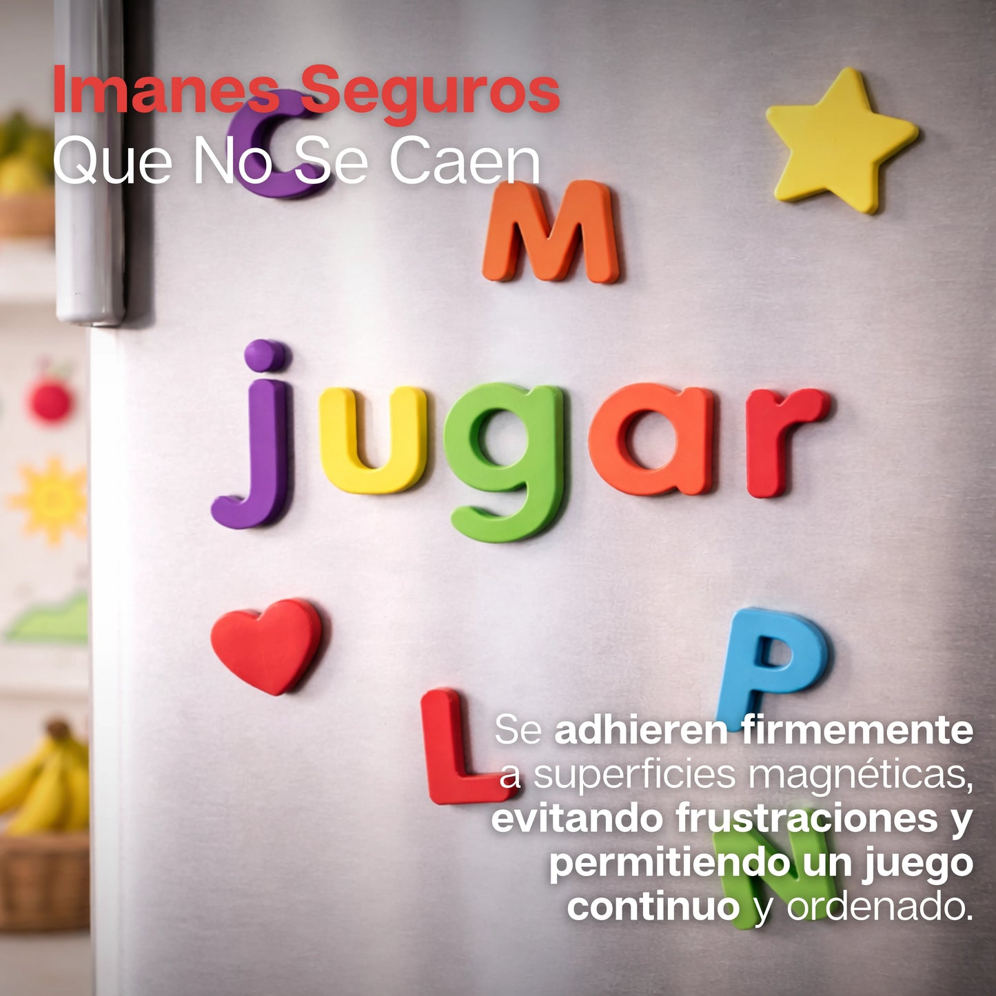 ABCPlay | Kit De Letras Magnéticas Y Pizarra Para Aprendizaje