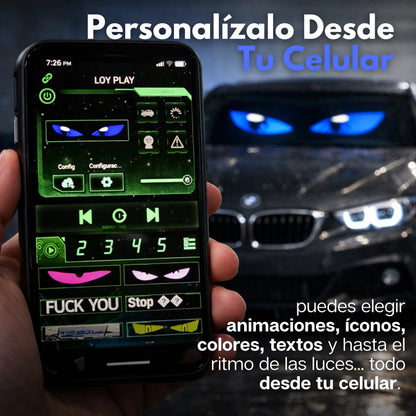 NeonRage | Letrero Led Personalizable Para Vehículo