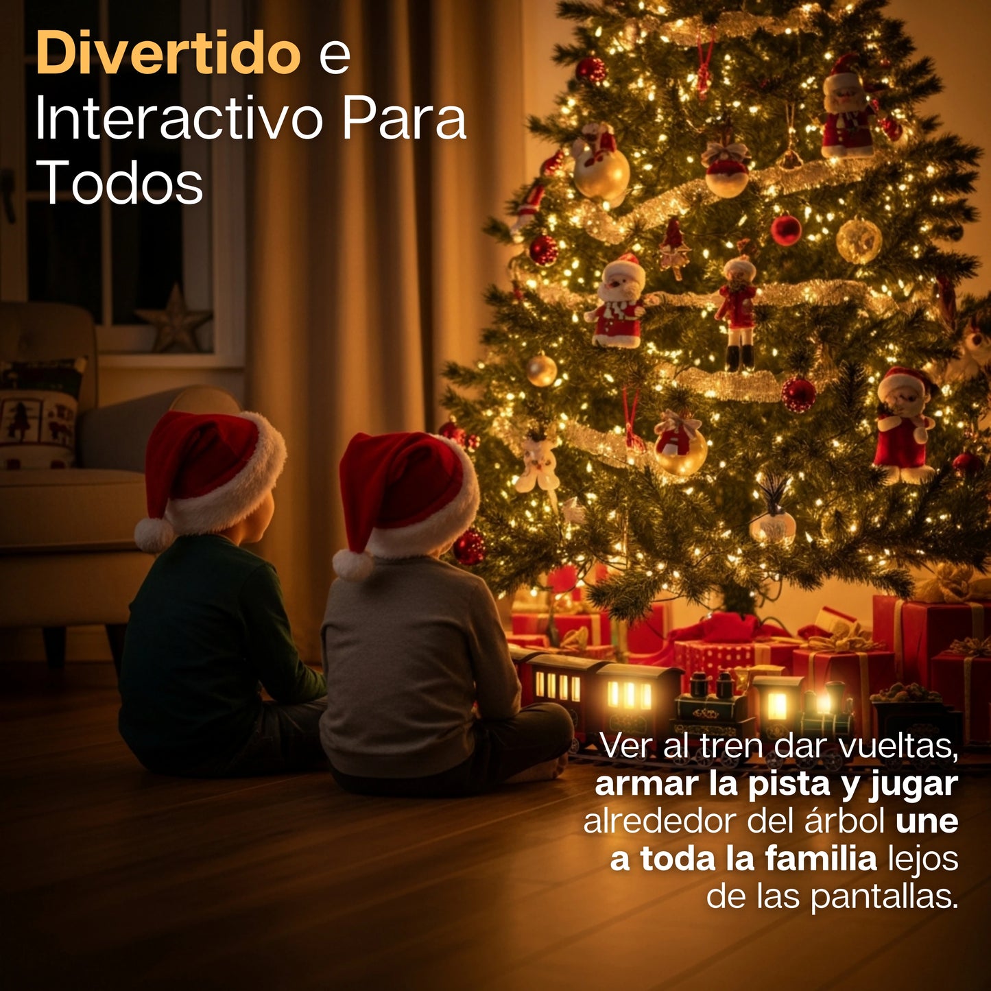 JoyTrain | Tren Navideño Acoplable Para Árbol de Navidad