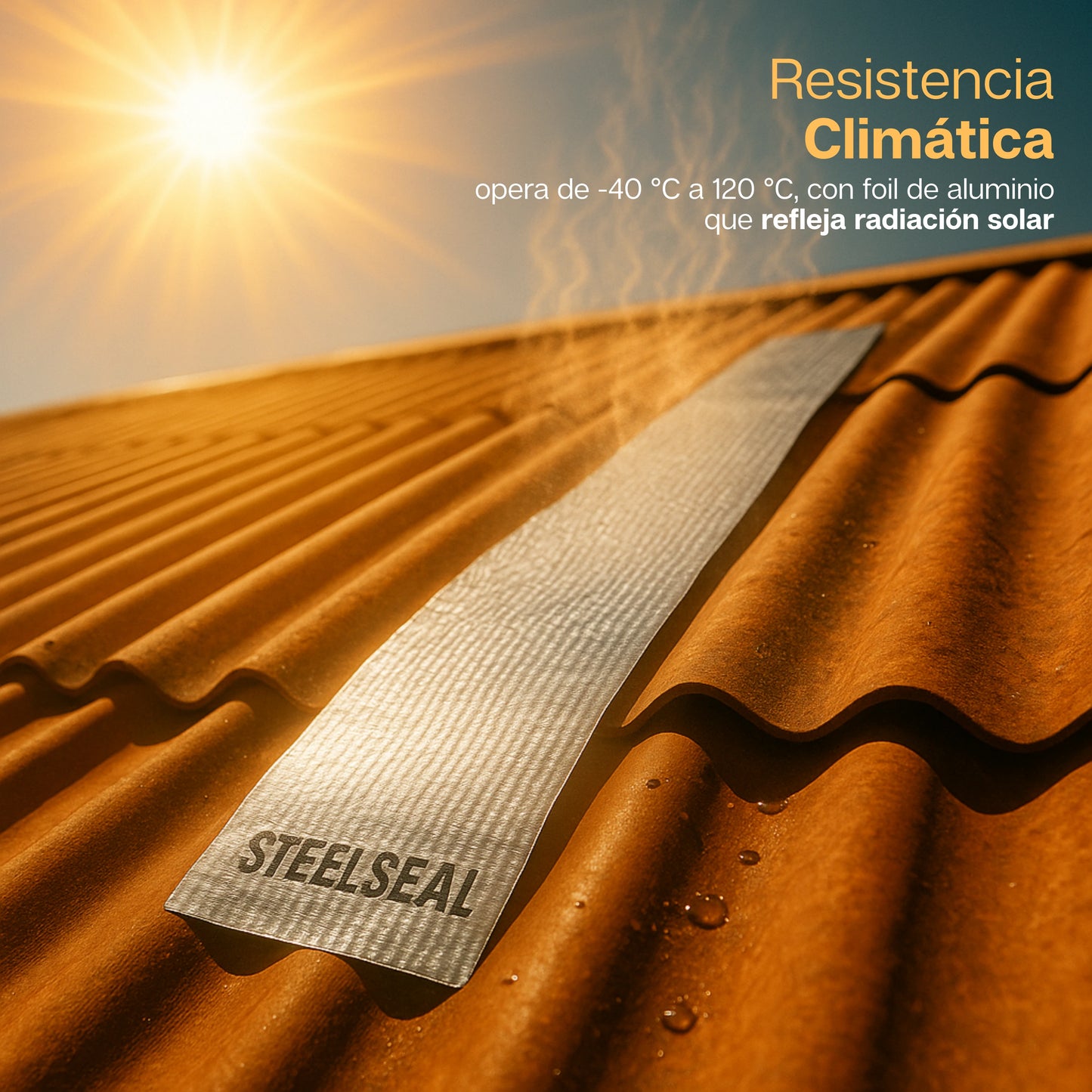 SteelSeal | Rollo de Cinta Industrial Impermeable