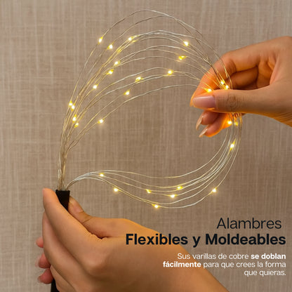 Shinejoy | Combo Luces Solares Navideñas de Fuegos Artificiales