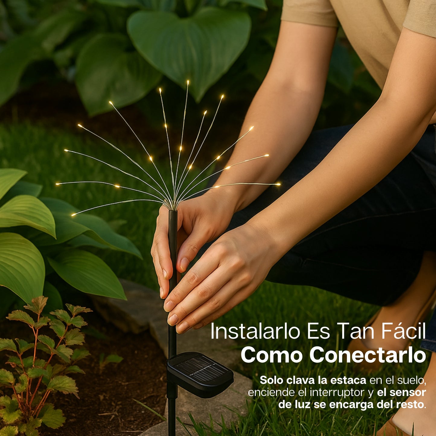 Shinejoy | Combo Luces Solares Navideñas de Fuegos Artificiales