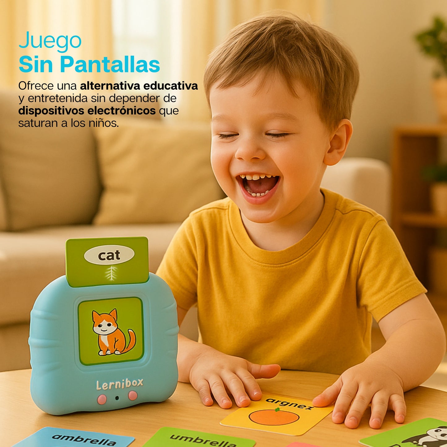 LerniBox | Lector de Tarjetas Didáctico Bilingüe