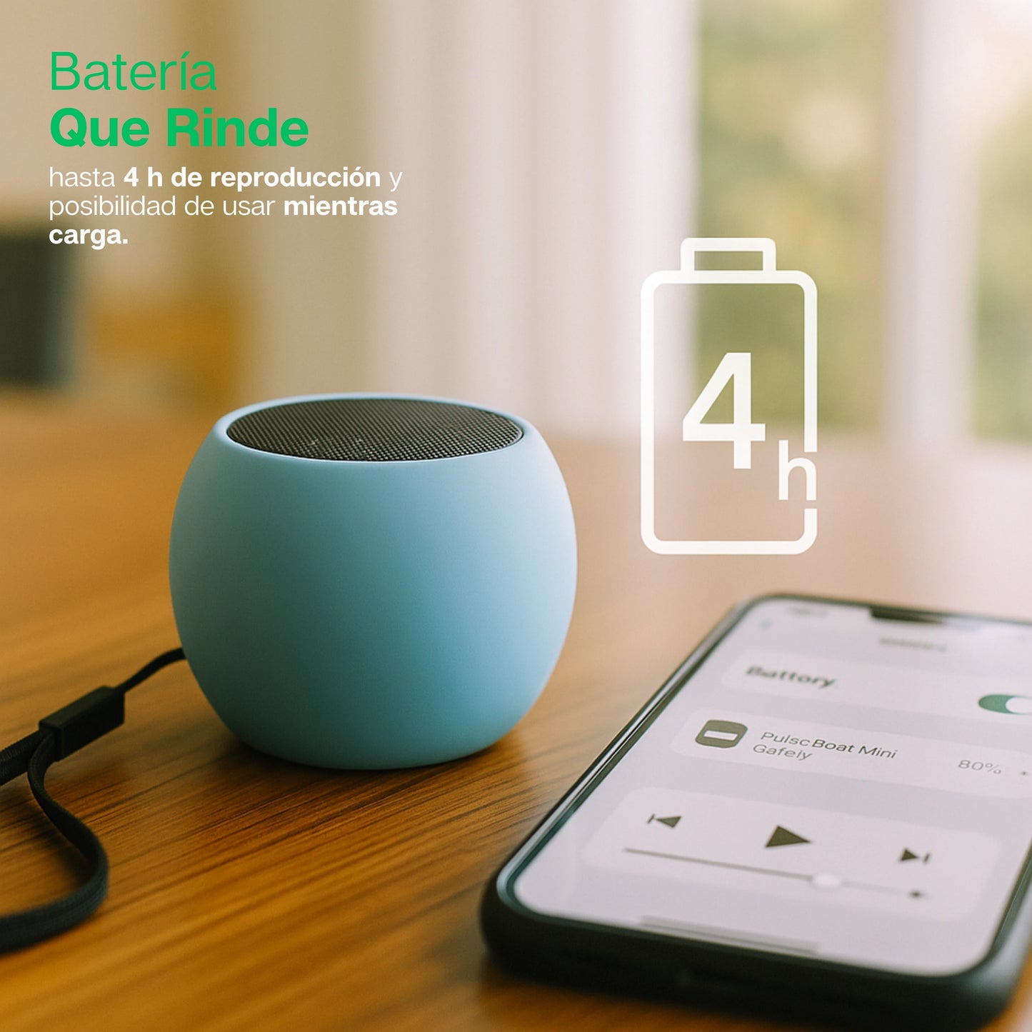 PulseBeat | Mini Parlante de Alta Potencia Portable