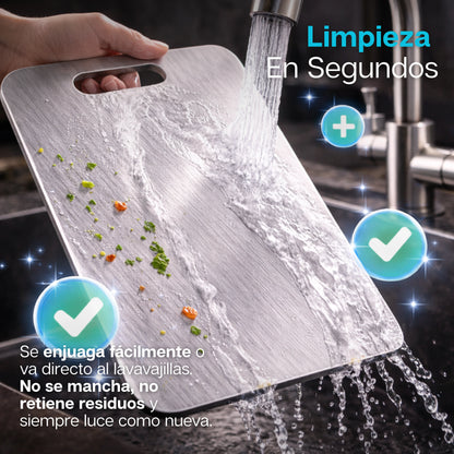 Chefion | Tabla De Corte De Acero Inoxidable Premium