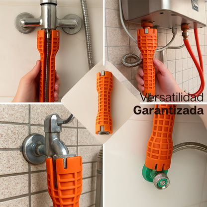 Griptor | Llave Fontanería 8 en 1 Profesional