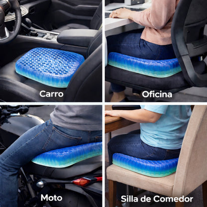 FlexSeat Pro | Almohada de Gel Ortopédica Absorbente