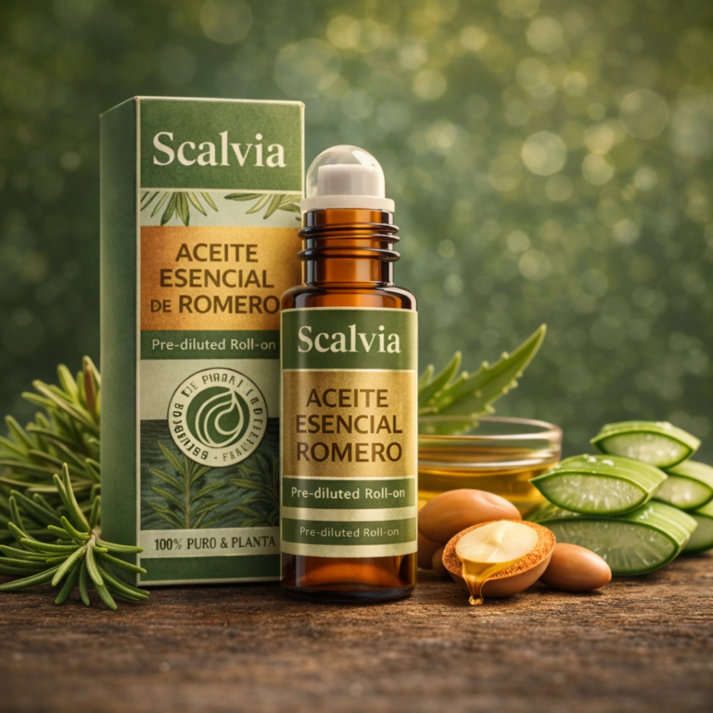 Scalvia | Aceite Esencial De Romero Para Crecimiento de Cabello