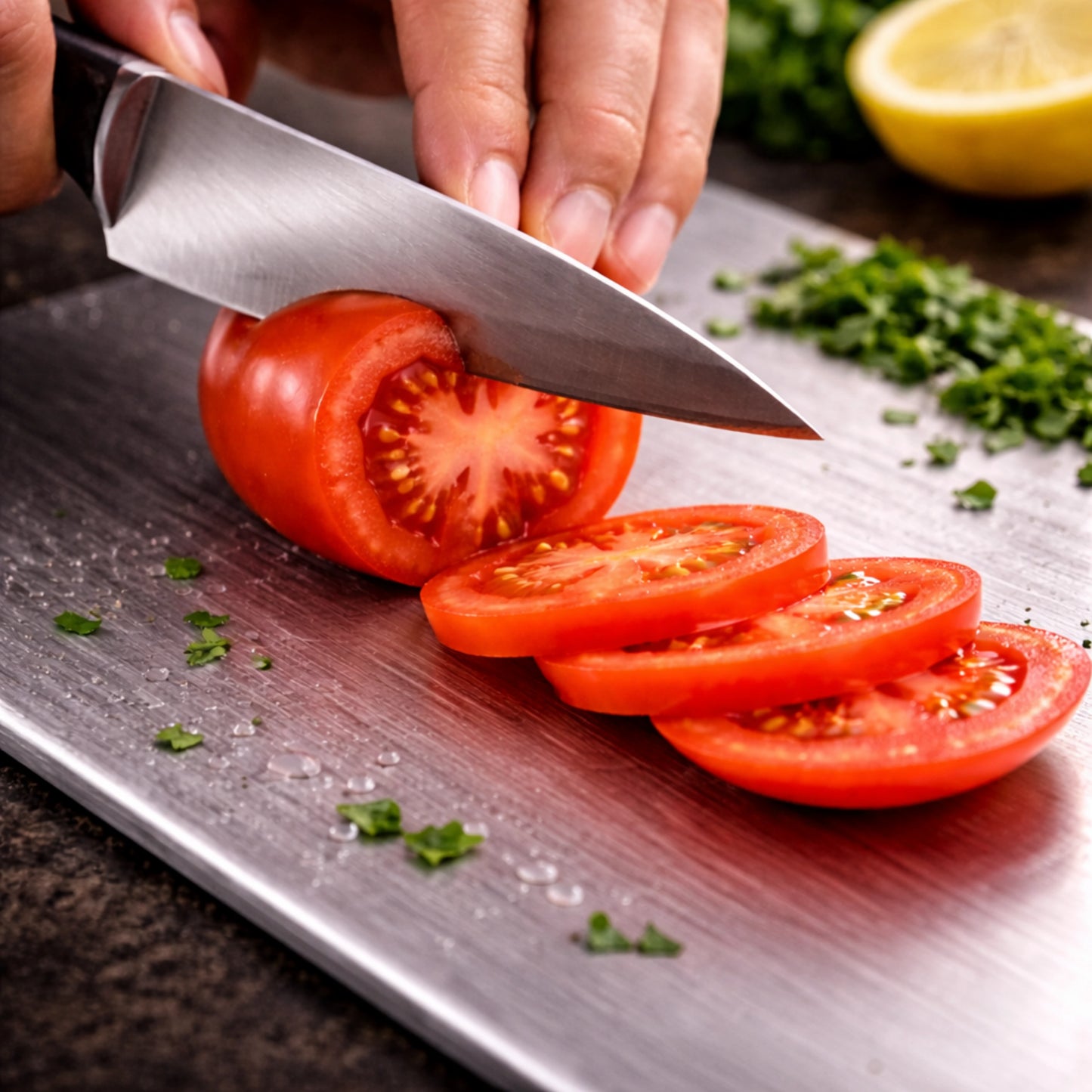 Chefion | Tabla De Corte De Acero Inoxidable Premium