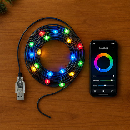 FestiSpark | Tira 10M De Luces Navideñas Inteligentes