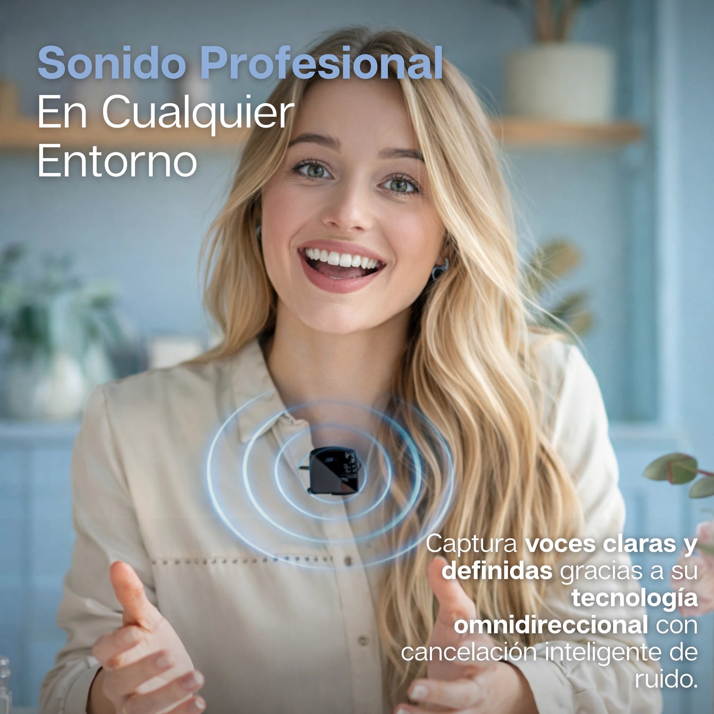 ClipSound Pro | Micrófono Inalámbrico de Solapa Profesional