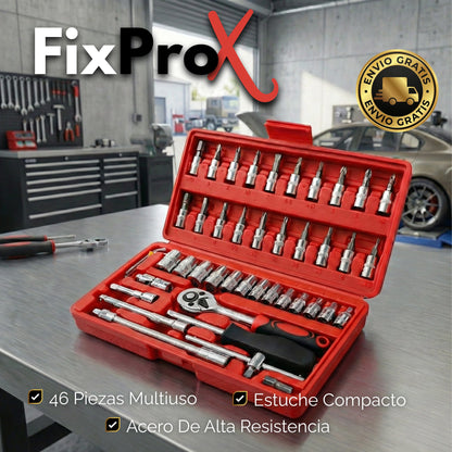 FixProX | Caja de Herramientas de 46 Piezas